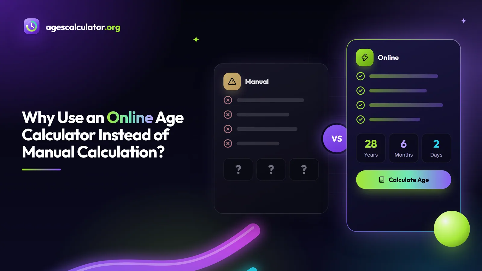 Why Use an Online Age Calculator Instead of Manual Calculation? – Manual, Online, Calculate Age