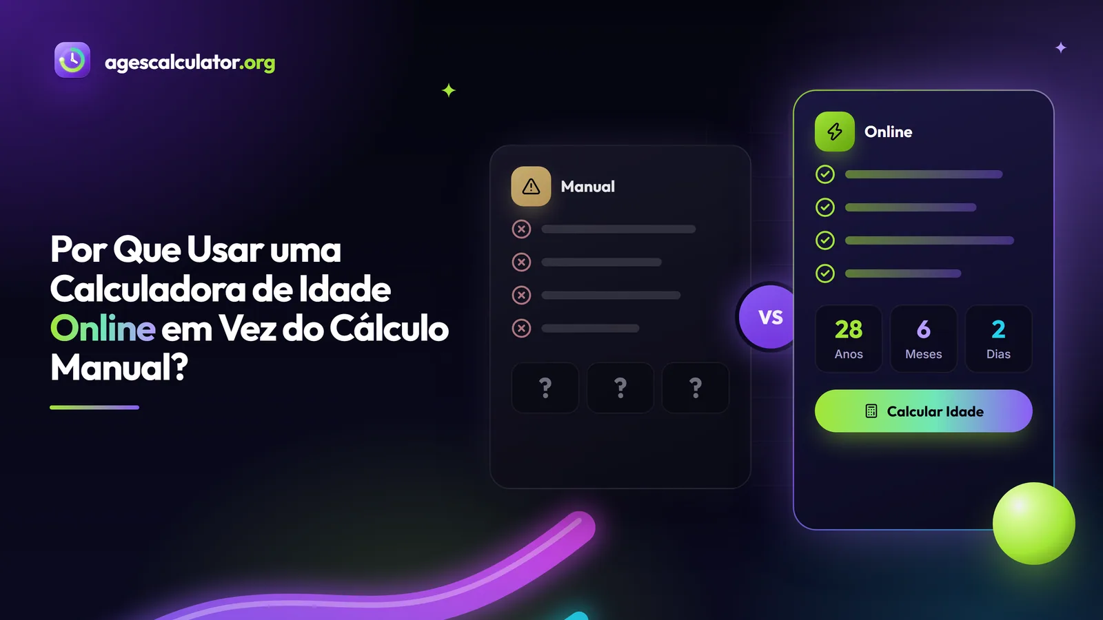 Por Que Usar uma Calculadora de Idade Online em Vez do Cálculo Manual? – Manual, Online, Calcular Idade